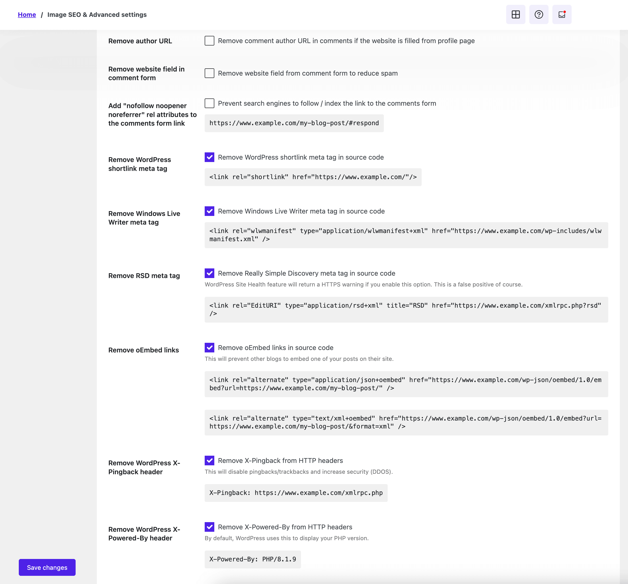 Configuración avanzada de SEOPress