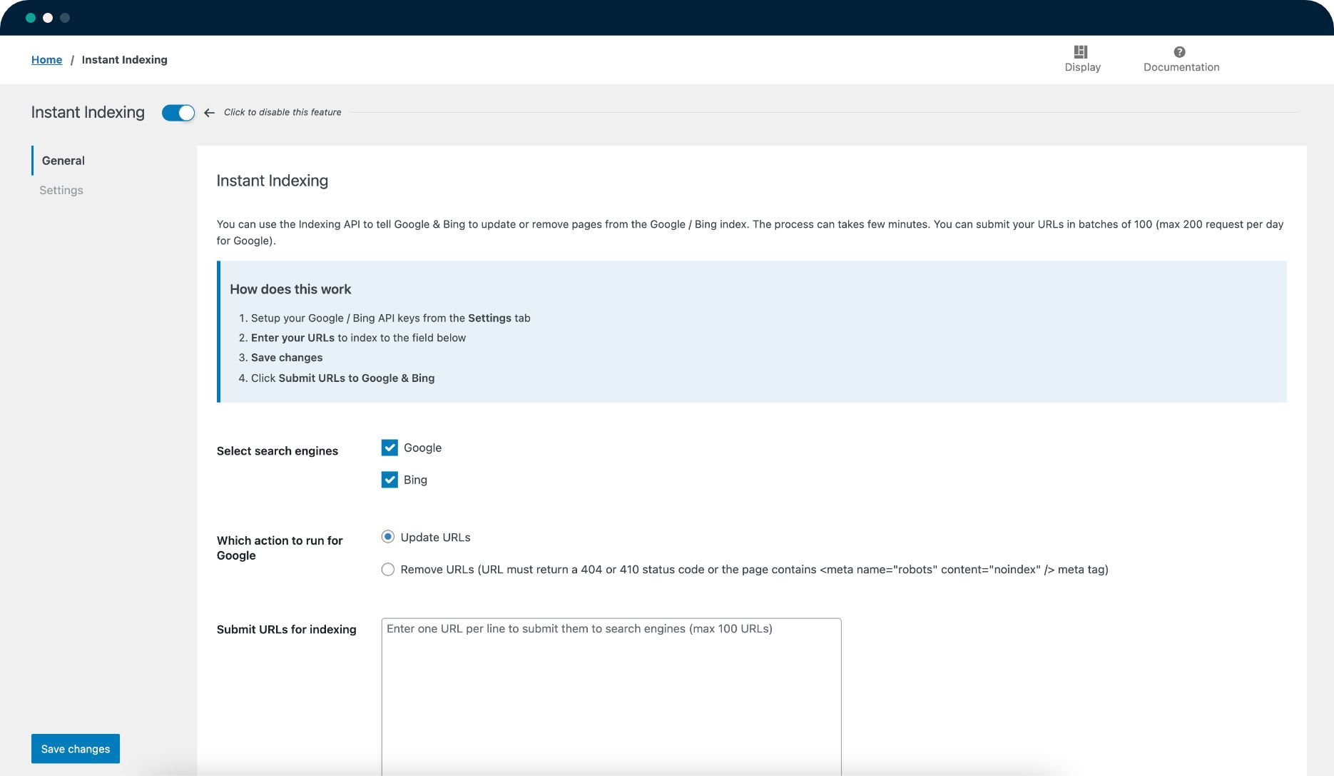 Google Indexing API & IndexNow API