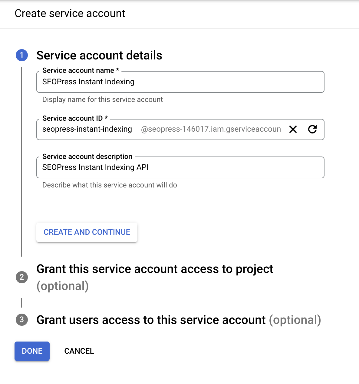 Use Google Instant Indexing API with SEOPress - SEOPress